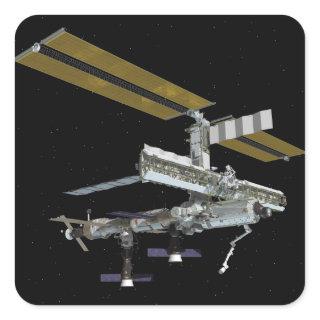Computer generated view square sticker