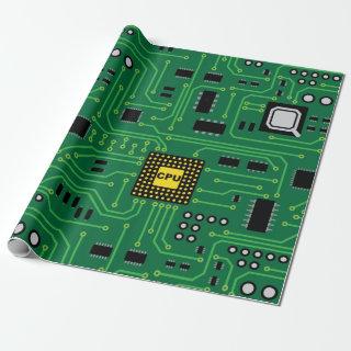 Computer Nerd Circuit Board CPU