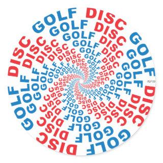 Concentric Text #1 Classic Round Sticker
