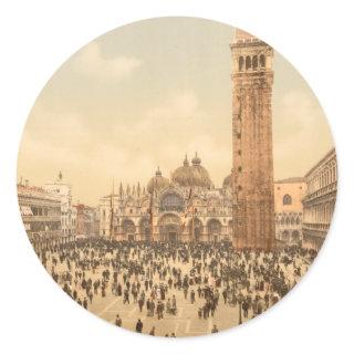 Concert in St Mark's Square II, Venice, Italy Classic Round Sticker