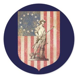 Concord Minuteman Classic Round Sticker