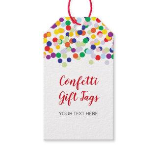 Confetti Gift Tags for Showers & Party Favors
