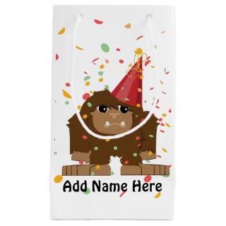 Confetti Party Sasquatch Bigfoot Small Gift Bag