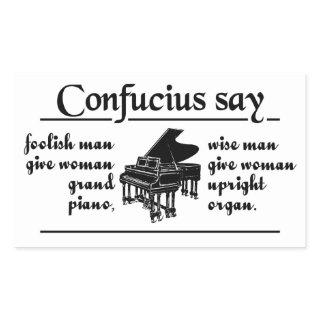 CONFUCIUS SAY … stickers