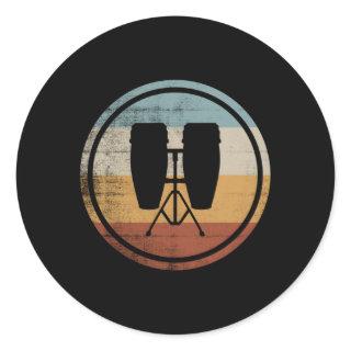 Conga Drum For Musicians Conga Drum Classic Round Sticker