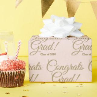 Congrats grad blush pink custom script class year