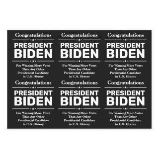 Congrats President Biden Most Voted Candidate  Sheets