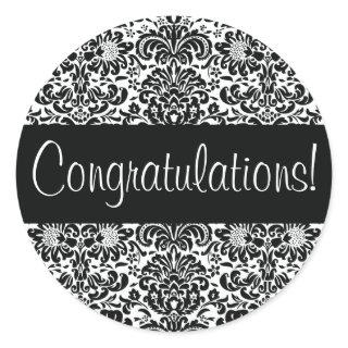 Congratulations Damask Envelope Seal