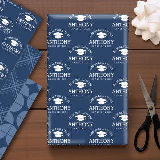 Congratulations Graduate Graduation Cap navy blue  Sheets