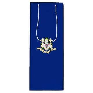 Connecticut State Flag Design Wine Gift Bag