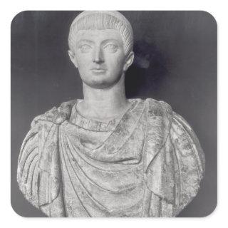 Constantine I  c.350 AD Square Sticker