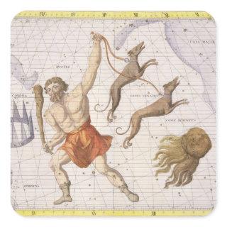 Constellation of Bootes, plate 20 from 'Atlas Coel Square Sticker