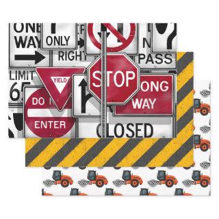 Construction & Road Work Caution Stripes  Sheets