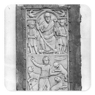 Consular diptych of Aetius, left hand panel Square Sticker
