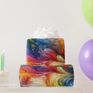 Contemporary Abstract Swirl Spectrum