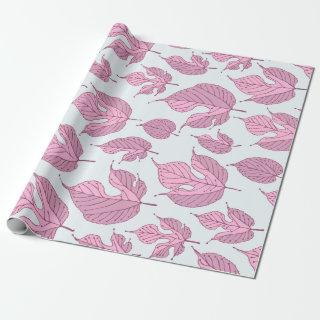 Contemporary Mulberry Leaves Pattern Wrapping Pape