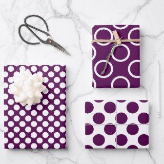 Contemporary Purple Polka Dot  Sheets