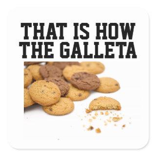 Cookie Crumble Spanglish Square Sticker