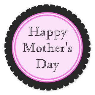 Cookie Cutter Hot Pink Mother's Day Stickers