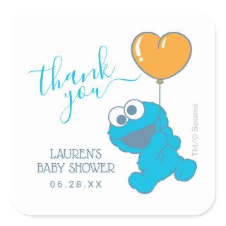 Cookie Monster Baby Shower Thank You Square Sticker