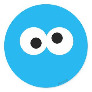 Cookie Monster Big Face Classic Round Sticker