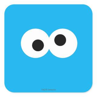 Cookie Monster Big Face Square Sticker