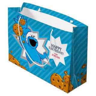 Cookie Monster Birthday Large Gift Bag