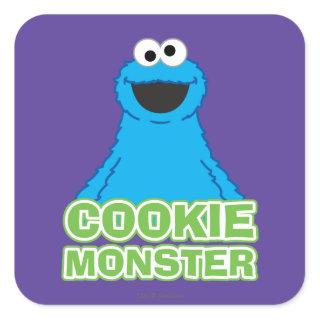 Cookie Monster Character Art Square Sticker