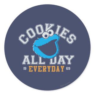 Cookie Monster Everyday Classic Round Sticker