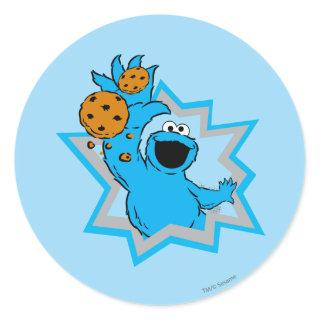 Cookie Monster Extreme Classic Round Sticker