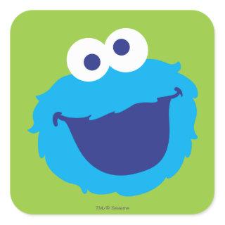 Cookie Monster Face Square Sticker