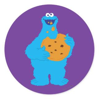 Cookie Monster Graphic Classic Round Sticker