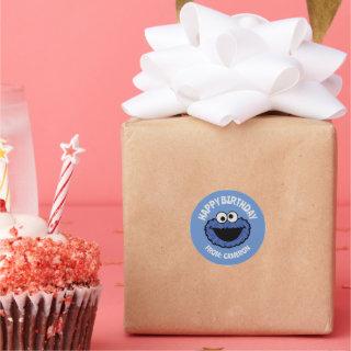Cookie Monster | Happy Birthday Gift Tag