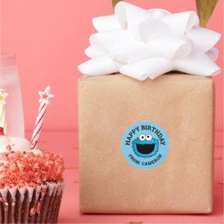 Cookie Monster | Happy Birthday Gift Tag