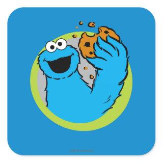 Cookie Monster Image Square Sticker
