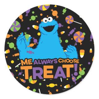 Cookie Monster - Me Always Choose Treat Classic Round Sticker