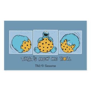 Cookie Monster | That's How Me Roll Rectangular Sticker