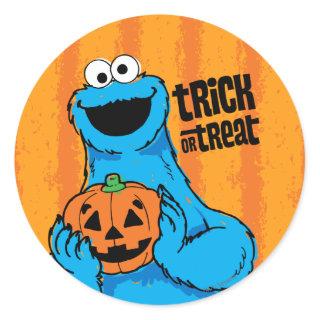 Cookie Monster - Trick Or Treat Classic Round Sticker