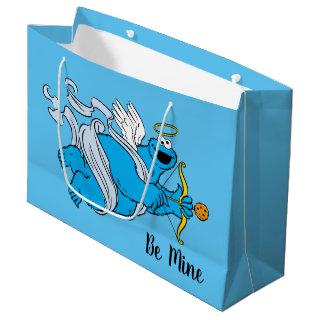 Cookie Monster Valentine's Cupid Large Gift Bag