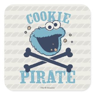 Cookie Pirate Square Sticker