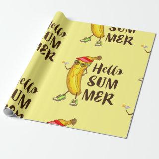 Cool Banana Hello Summer Funny Tropical Fruit