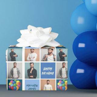 Cool Birthday Boy Mens Photo Collage Personalized