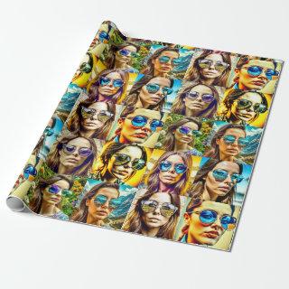 Cool Chicks in Sunglasses AI Art