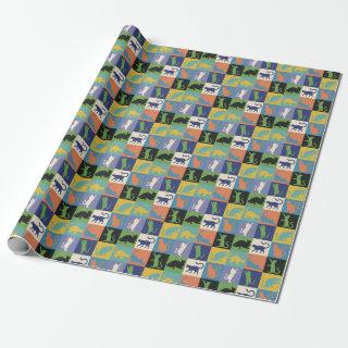 Cool Colorful Cats in Quilt Squares