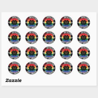 Cool Colorful Celebrate Neurodiversity Saying Classic Round Sticker