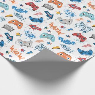 Cool controller pattern with text for gamers