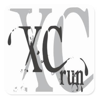 Cool Cross Country Running XC Stickers