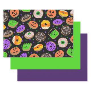 Cool Cute Glitter Confetti Donuts Halloween  Sheets