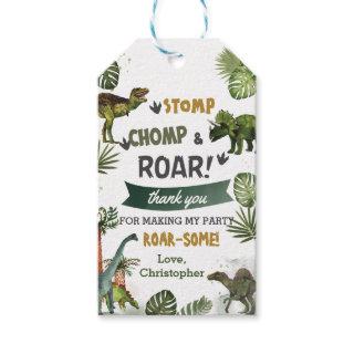 Cool Dinosaurs Jurassic Boy Birthday Party  Gift Tags