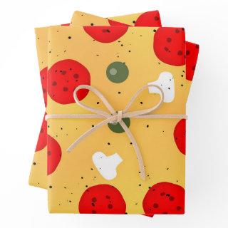 Cool fun pizza party pepperoni mushroom  sheets